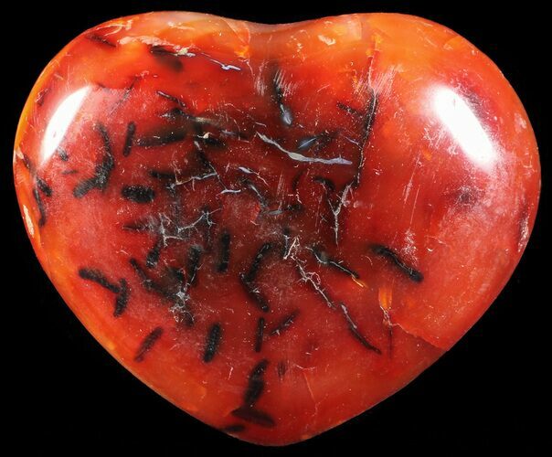 Colorful Carnelian Agate Heart #59579